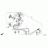 Схема вузла: Parking brake lever для Honda CTX700