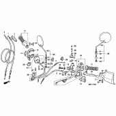 Схема вузла: Switch / cable для Honda NX500 Dominator