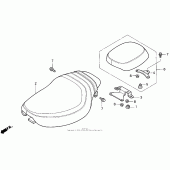 Схема узла: Сиденье для Honda VF750 Magna Deluxe