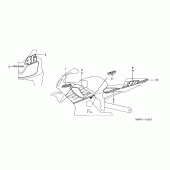 Схема узла: Наклейки (8) для Honda CBR600 CBR600FR Racing Edition