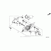 Схема вузла: Parking brake caliper для Honda CTX700