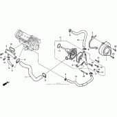 Схема вузла: Водяний насос для Honda CBR900RR CBR919RR Fireblade