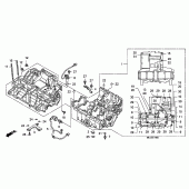 Схема вузла: Картер двигуна для Honda CB1300 Super Four