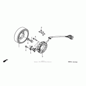 Схема вузла: Генератор для Honda XR650