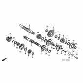 Схема узла: Трансмиссия для Honda CR250