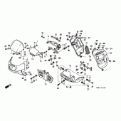 Схема вузла: Cowling comp для Honda XL600 Transalp