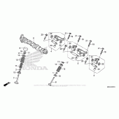 Схема вузла: Camshaft + Valve (Rr.) Для Honda VFR1200 VFR