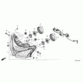 Схема вузла: Фара для Honda CBR300R