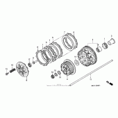 Схема вузла: Clutch 99-03 для Honda CBR1100XX Blackbird