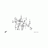 Схема узла: Cowl stay (GL1500L/AM/SEM) для Honda GL1500 Gold Wing Special Edition