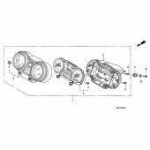 Схема узла: Панель приборов (CB1300S/SA) для Honda CB1300 Super Bol D’Or