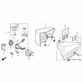 Схема вузла: Бічний обтічник для Honda VT125 Shadow