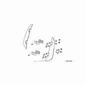 Схема вузла: Windshield air deflector (standard) для Honda GL1800 Gold Wing