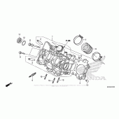 Схема вузла: Головка циліндра для Honda NC700