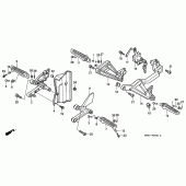 Схема узла: Подножки (VFR750FR/FS/FT/FV) для Honda VFR750F Interceptor
