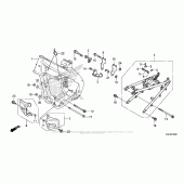 Схема вузла: Рама для Honda CRF250 CRF250X