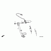 Схема вузла: Підставка для Honda XL1000V Varadero