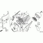 Схема узла: Воздушный фильтр для Honda CRF450 CRF450R