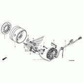 Схема вузла: Генератор для Honda CRF230 CRF230M