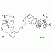 Схема узла: Аккумулятор для Honda FJS600 Silver Wing