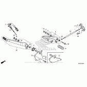 Схема вузла: Педаль (Лапка) для Honda VT1300 Fury