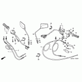 Схема вузла: Пульт управління рульовой для Honda CBF250