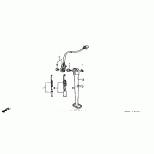 Схема вузла: Підставка для Honda CB600F 599