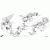 Схема вузла: Air intake duct + solenoid valve для Honda CBR1000 CBR1000RR (ABS) Fireblade