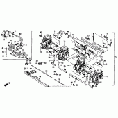 Схема узла: Карбюратор для Honda CBR1000 CBR1000F Hurricane