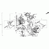 Схема узла: Карбюратор (assembly) для Honda GL1500 Gold Wing Interstate