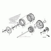 Схема вузла: Зчеплення для Honda CRF150 CRF150RB