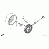 Схема вузла: Генератор для Honda CBR600 CBR600RR