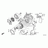 Схема вузла: Повітряний фільтр для Honda CRF150 CRF150RB