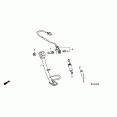 Схема вузла: Підставка для Honda XL1000V Varadero