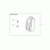 Схема вузла: Leather backrest bag для Honda VTX1800