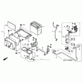 Схема узла: Аккумулятор для Honda VTX1800