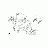 Схема узла: Top shelter для Honda CBR1000 CBR1000RR Fireblade