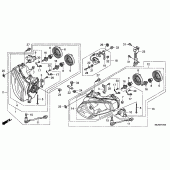 Схема узла: Фара для Honda GL1800 Gold Wing