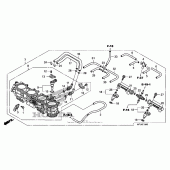 Схема вузла: Дросельна заслонка для Honda CBR1000 CBR1000RR (ABS) Fireblade