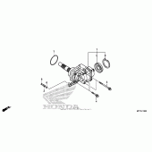 Схема узла: Side gear case для Honda VT1300 Sabre