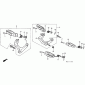 Схема вузла: Підніжки для Honda XR600