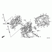 Схема вузла: Картер двигуна для Honda CRF125 CRF125F