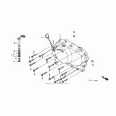 Схема узла: Правая крышка картера для Honda VT750 Shadow Spirit