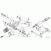Схема вузла: Задній важіль (Маятник) для Honda VFR1200 Crosstourer