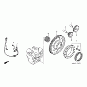 Схема узла: Генератор/ starting clutch для Honda VT750 Shadow A.C.E.