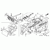 Схема вузла: Задній ліхтар (Стоп-сигнал) (CBR1000RR8,9 / R A9) для Honda CBR1000 CBR1000RR (ABS) Fireblade