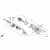 Схема вузла: Стартер електричний для Honda CTX700