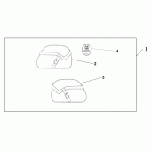 Схема вузла: Leather saddlebags (PLAIN) для Honda VTX1300