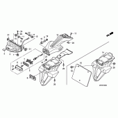 Схема вузла: Задній ліхтар (Стоп-сигнал) для Honda CB1000 CB1000R