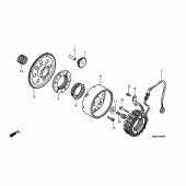 Схема узла: Генератор для Honda VT1100 Shadow Aero